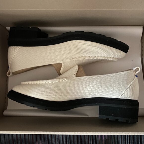 NIB Rothy's Ivory Lug Loafer - Size 7.5 - Picture 3 of 4
